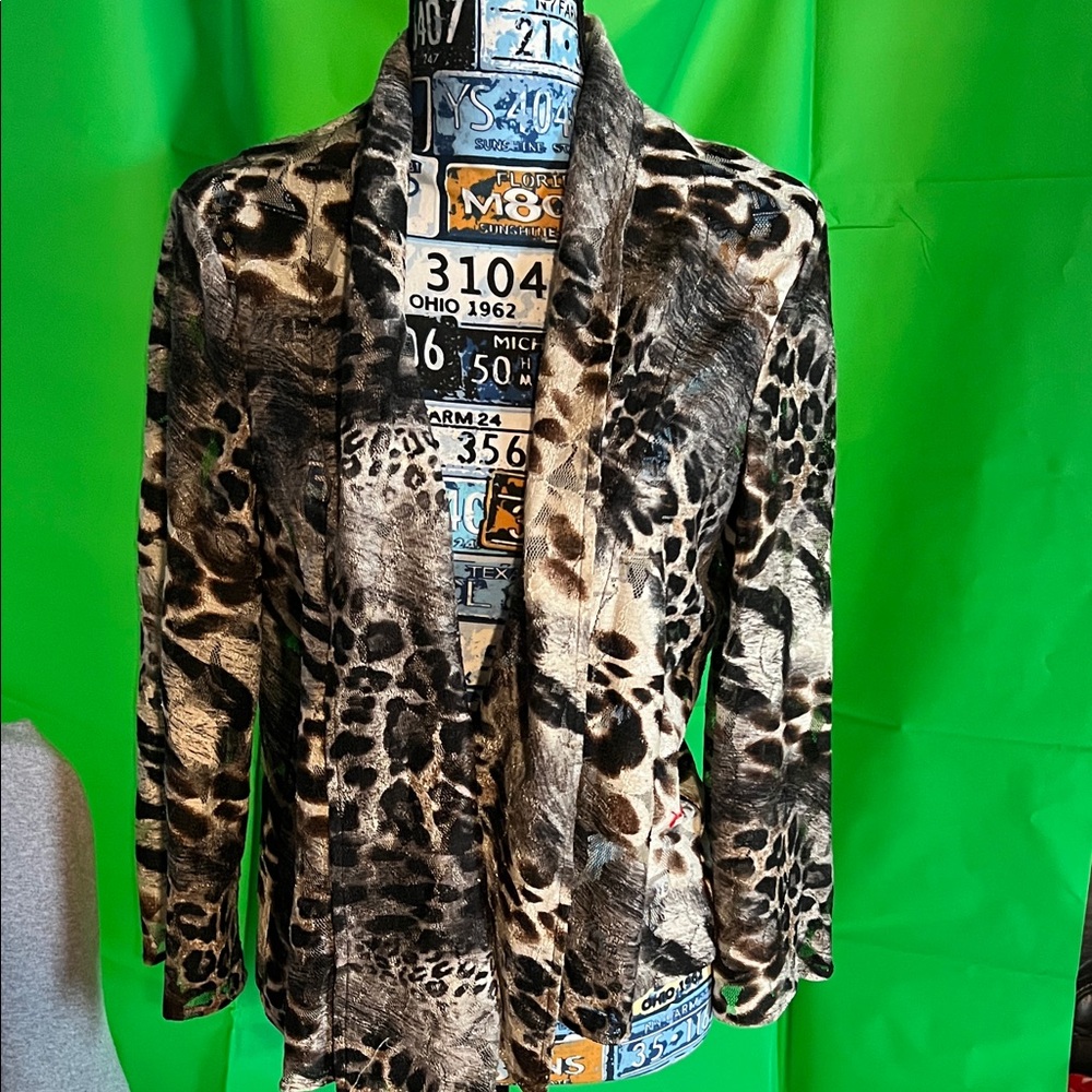 Peck & Peck Animal Print Women's Blazer